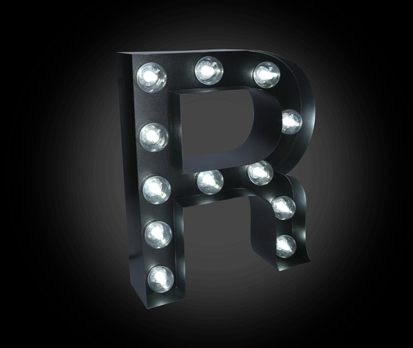 Marquee™ with White LED bulbs – Signscapes