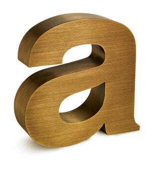 Yellow Brass Fabricated Letters