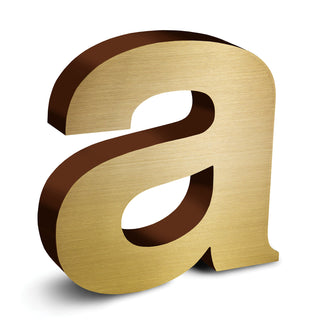 Yellow Brass Fabricated Letters