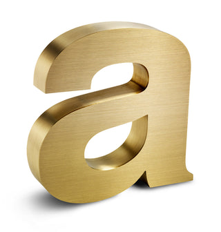 Yellow Brass Fabricated Letters