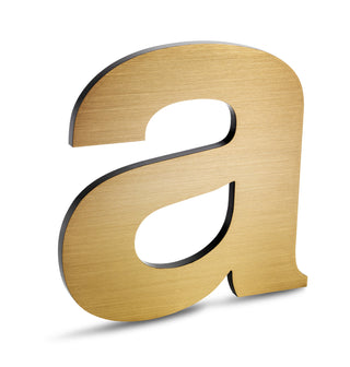 Solid Cut Brass Letters