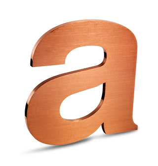 Solid Cut Copper Letters