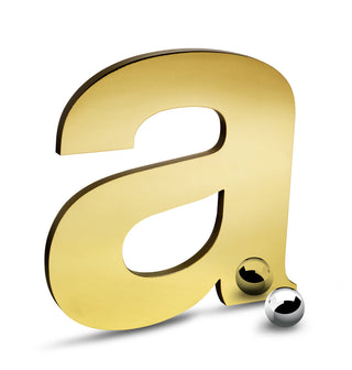 Solid Cut Yellow Brass Letters