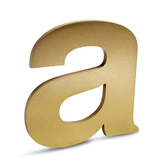 Solid Cut Yellow Brass Letters
