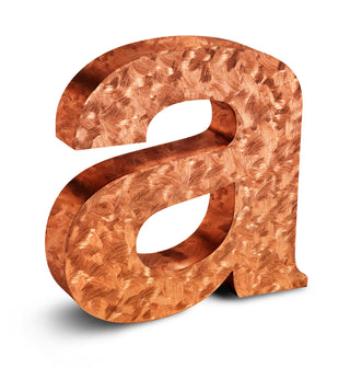 Copper Fabricated Letters